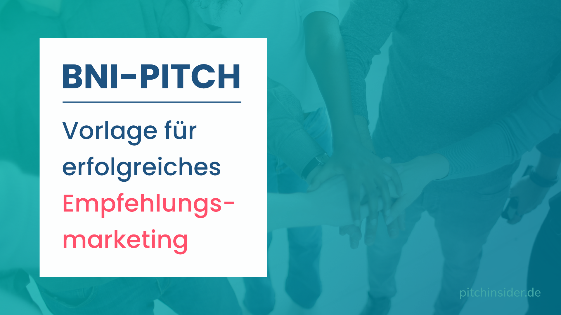 Beitragsbild mit dem Titel BNI-Pitch